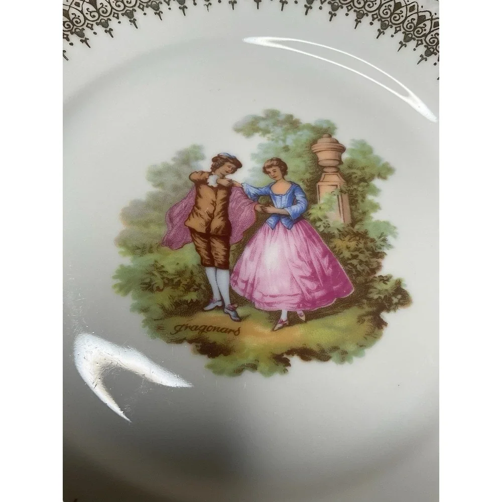 Set of 4 Vintage Winterling‎ Porcelain Dessert Plates Germany Bavaria